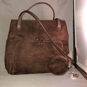 Brown Velvet Nine West Purse